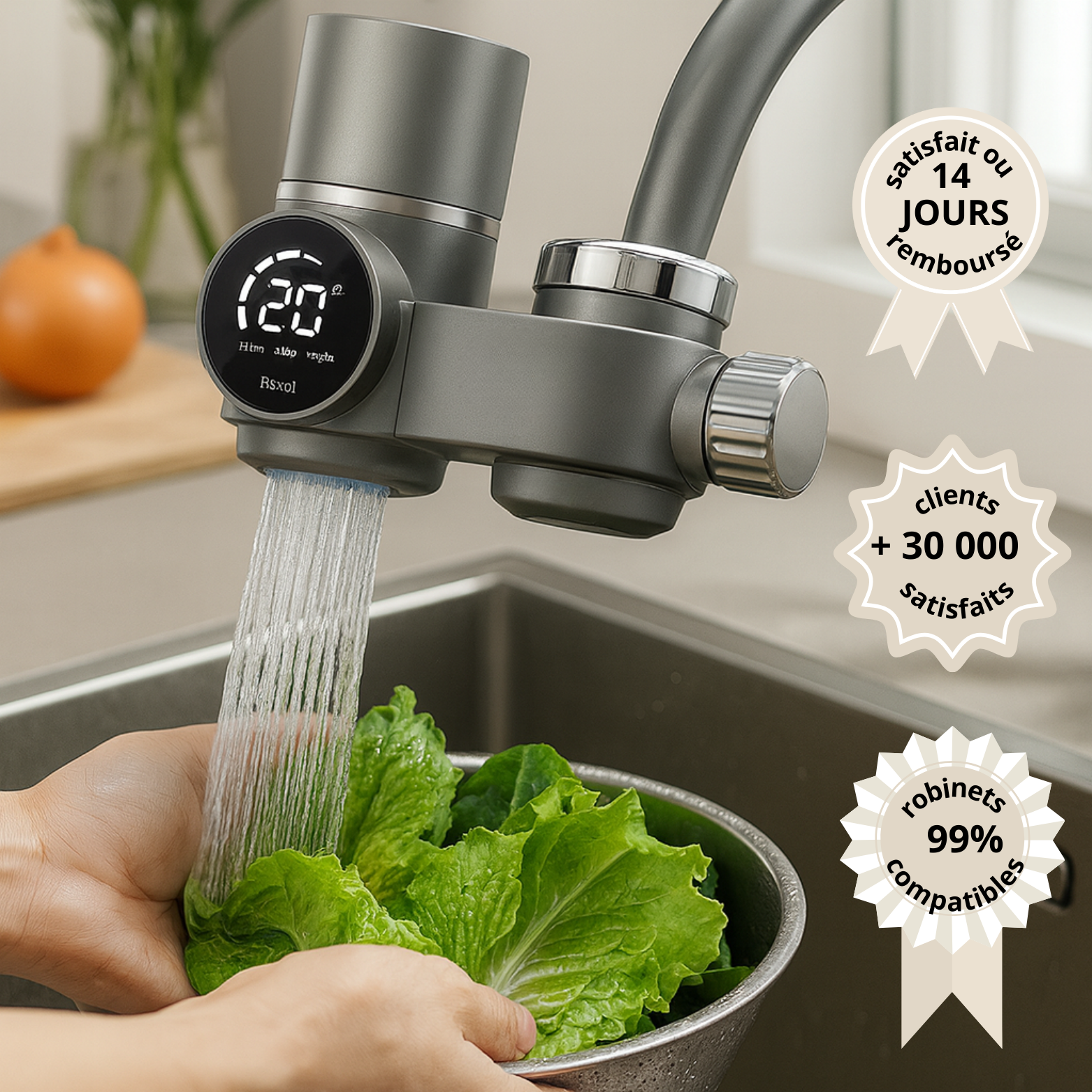 PURIFICATEUR D'EAU A RAYONS UV + 1 FILTRE OFFERT