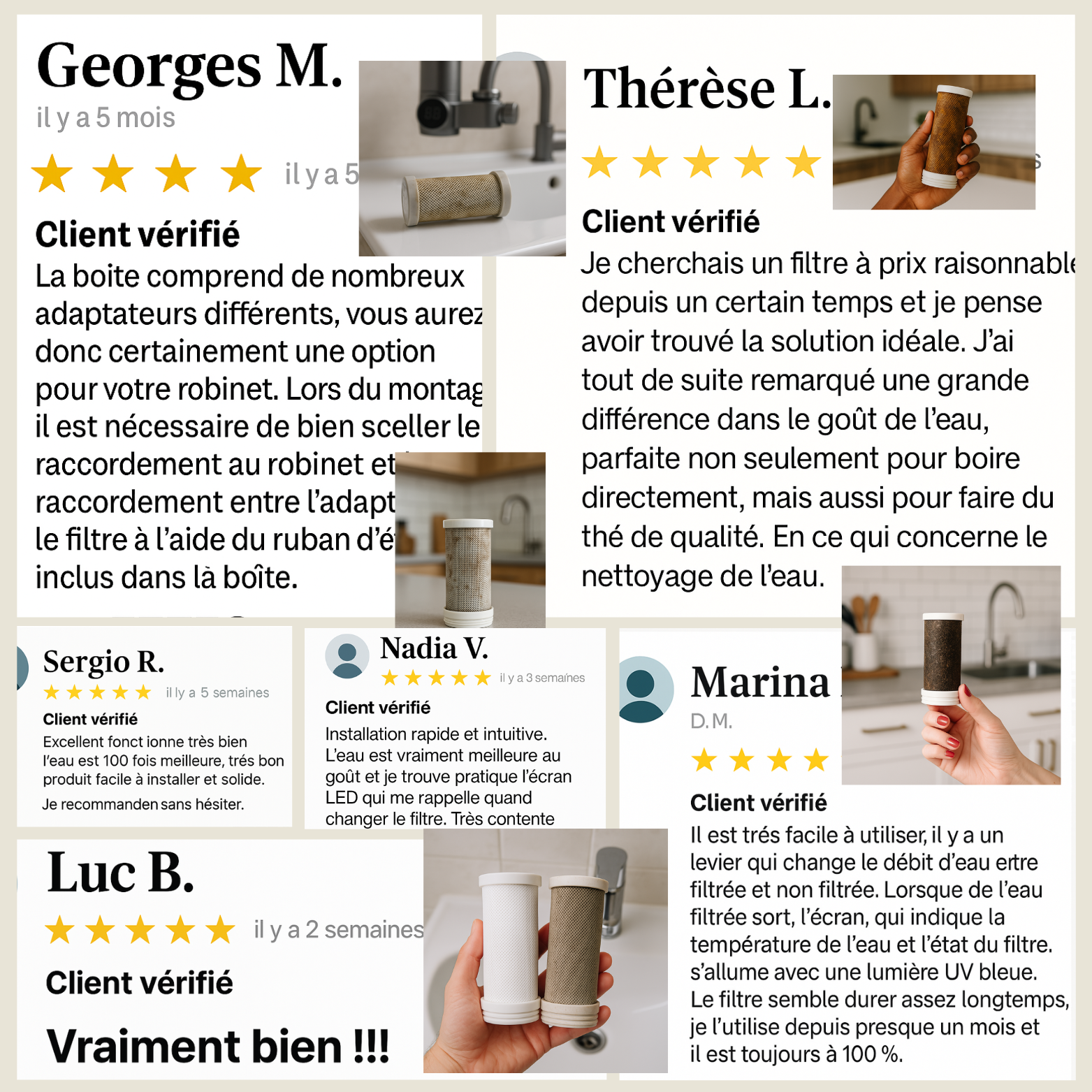 PURIFICATEUR D'EAU A RAYONS UV + 1 FILTRE OFFERT