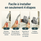 PURIFICATEUR D'EAU A RAYONS UV + 1 FILTRE OFFERT