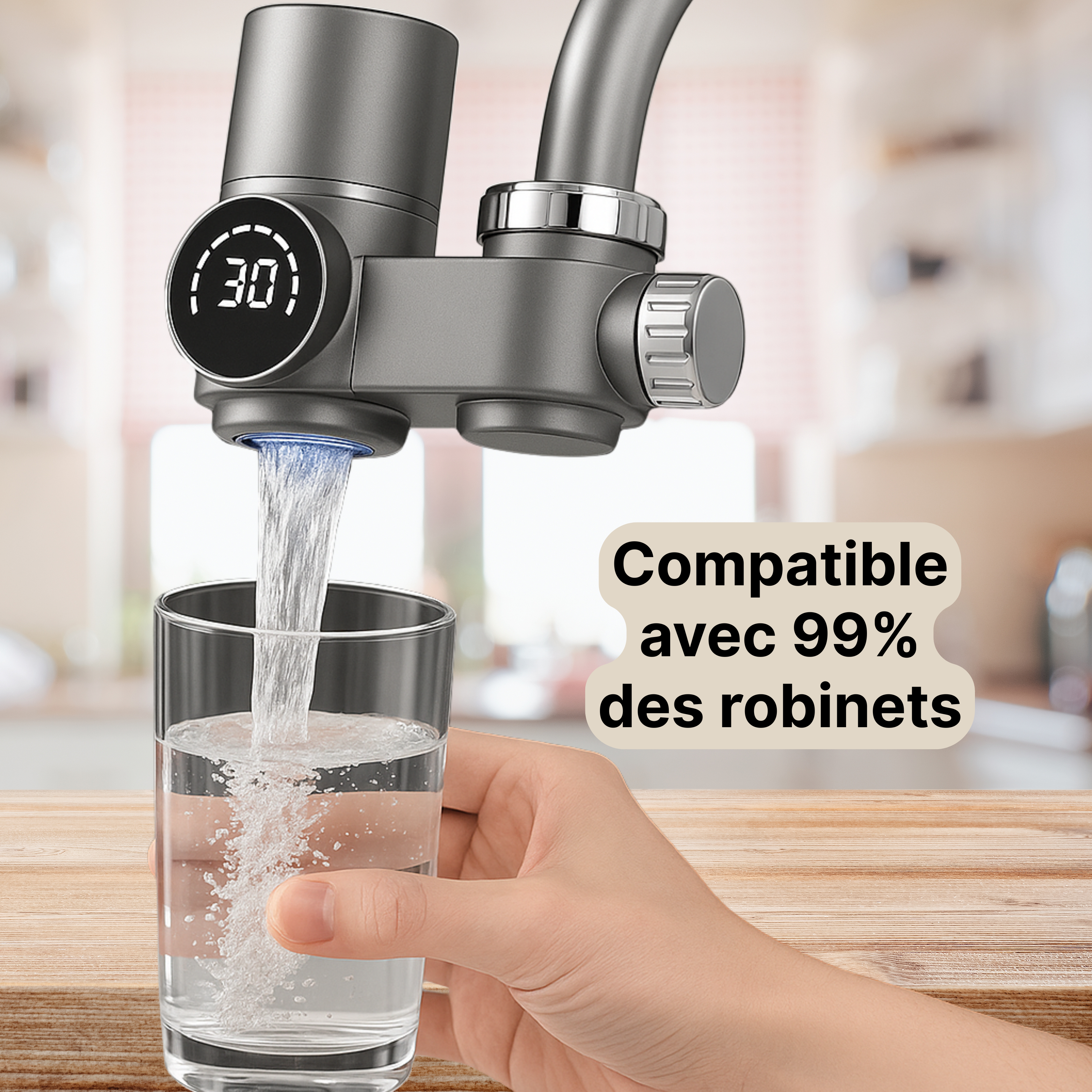 PURIFICATEUR D'EAU A RAYONS UV + 1 FILTRE OFFERT